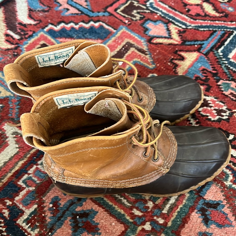 Worn LL Bean boots